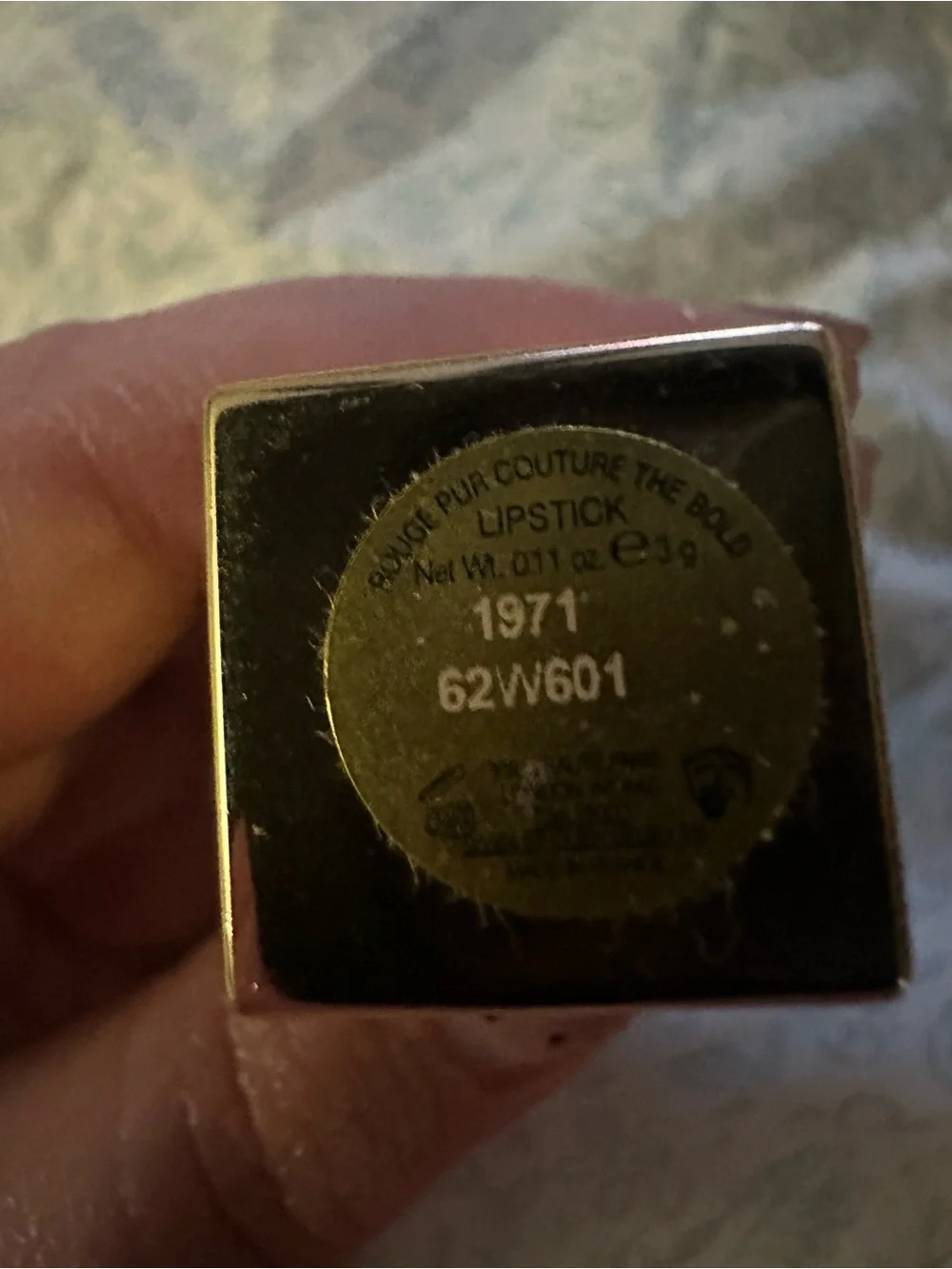 Yves Saint Laurent 1971 Lipstick in Gold Case